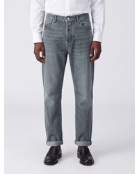 Brunello Cucinelli - Straight Fit Five-Pocket Jeans - Lyst