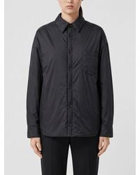 Maison Margiela - Nylon Shirt Jacket With Iconic Stitch - Lyst