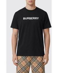 Burberry - Cotton T-Shirt With Logo - Lyst