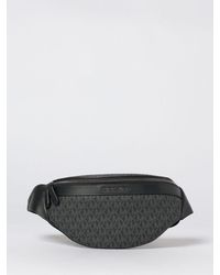 Michael Kors - Riñonera Hudson De Algodón Revestido Con Monograma Mk Estampado - Lyst