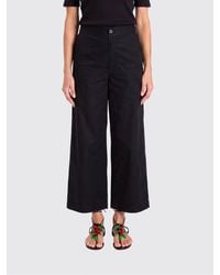 Twinset - Stretch Cotton Cropped Trousers - Lyst
