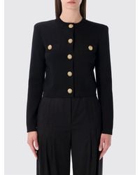 Balmain - Viscose Cardigan With Metallic Buttons - Lyst