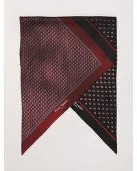 Maison Margiela - Pure Silk Scarf With Paisley And Abstract Print - Lyst