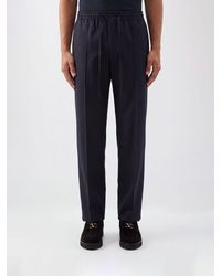 Valentino Garavani - Twill Pants With Elasticated Drawstring Waist - Lyst