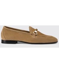 Doucal's - Suede Loafers With Bit - Lyst