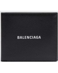 Balenciaga - Leather Wallet With Logo - Lyst