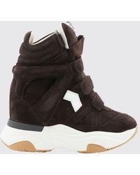 Isabel Marant - Balskee Suede High-Top Wedge Trainers - Lyst