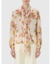 Blumarine - Floral Print Viscose Blouse - Lyst