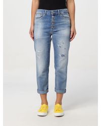 Dondup - Jeans cropped in denim usurato - Lyst
