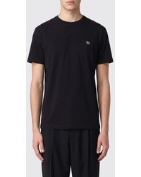 Valentino - Vlogo Signature Cotton T-Shirt With Contrasting Logo - Lyst