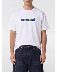 Magliano - Relaxed Fit Cotton Crew-Neck T-Shirt With Contrasting Logo - Lyst
