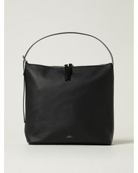 A.P.C. - Vera Hammered Leather Bag - Lyst