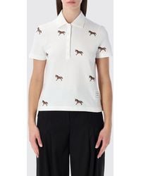 Thom Browne - All-Over Horse Cotton Polo - Lyst