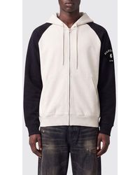 MM6 by Maison Margiela - Bicolour Cotton Zip-Up Hoodie - Lyst