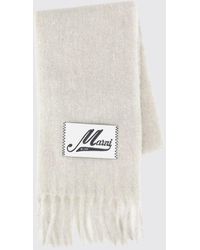 Marni - Logo-Patch Fringed Alpaca Wool-Blend Scarf - Lyst