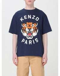 KENZO - T-shirt di cotone Tiger Paris - Lyst