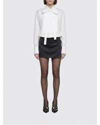 The Attico - Poplin And Duchesse Shirt Dress - Lyst