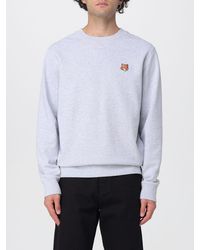 Maison Kitsuné - Maison Kitsun&Eacute Crew Neck Sweatshirt With Logo - Lyst