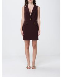 Elisabetta Franchi - Double Crepe Dress - Lyst