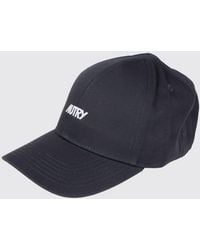 Autry - Ribbed Wool Beanie Hat With Turn-Up Cuff And Contrast Logo - Lyst