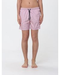 Drumohr - Printed Polyester Swim Shorts - Lyst