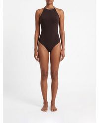 Brunello Cucinelli - Einteiliger Badeanzug Aus Stretch-Polyamid - Lyst