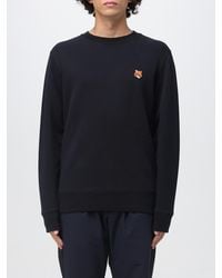 Maison Kitsuné - Maison Kitsun&Eacute Crew Neck Sweatshirt With Logo - Lyst