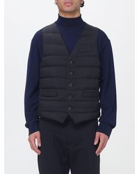 Herno - V-Neck Quilted Nylon Down Gilet With Button Closure - Lyst