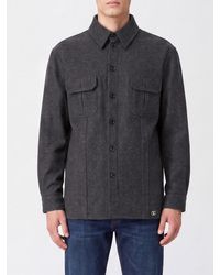 Valentino Garavani - Wool And Silk Blend Shirt Jacket With Patch Pockets - Lyst