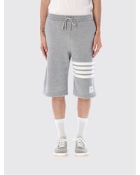 Thom Browne - 4-Bar Cotton Jogging Shorts - Lyst