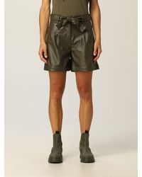 Liu Jo - Shorts With Belt In Coated Fabric - Lyst