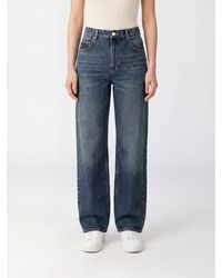 Isabel Marant - Dromie High-Waisted Straight Leg Stretch Denim Jeans - Lyst
