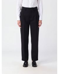 Ami Paris - High-Waisted Straight-Leg Wool Trousers - Lyst