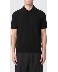 DSquared² - Short-Sleeved Wool Knitted Polo Shirt With Three-Button Placket - Lyst