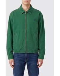 Polo Ralph Lauren - Harrington Relaxed Fit Cotton Jacket With Embroidered Logo - Lyst
