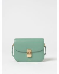 A.P.C. - Grace Bag In Leather With Shoulder Strap - Lyst