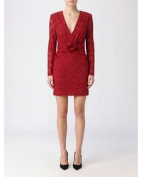 ROTATE BIRGER CHRISTENSEN - Lace Sheath Mini Dress With Floral Appliqué And Long Sleeves - Lyst
