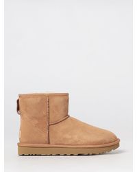 UGG - Classic Mini Ii Suede Ankle Boots With Shearling Lining - Lyst