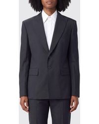 DSquared² - Single-Breasted Wool Blend Blazer With Peak Lapels And Flap Pockets - Lyst