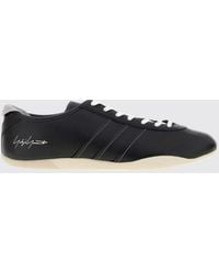 Y-3 - Tokyo Smooth Leather Sneakers With Contrasting Printed Logo - Lyst