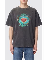 SAINT Mxxxxxx - Graphic Print Cotton T-Shirt With A Contrasting Logo - Lyst
