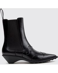 Camper - Anita Smooth Leather Chelsea Ankle Boots With Sculptural Low Heel - Lyst