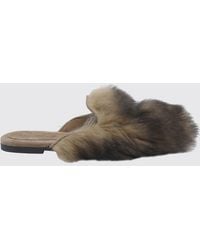Dolce & Gabbana - Dolce &Amp Gabbana Shearling Slippers - Lyst