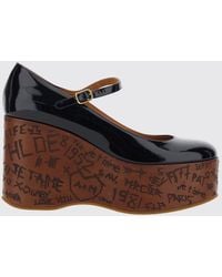 Chloé - Chlo&Eacute Patent Leather Mary Jane Shoes With Platform Wedge Heel - Lyst