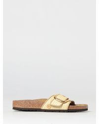 Birkenstock - Madrid Big Buckle Raffia Sandal - Lyst