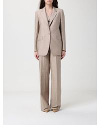 Tagliatore - Single-Breasted Linen Blend Suit - Lyst