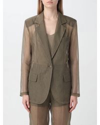 FEDERICA TOSI - Single-Breasted Silk Blazer - Lyst