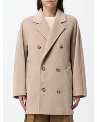 Max Mara - Double-Breasted Wool Caban Coat With Relaxed Fit And Lapel Collar - Lyst