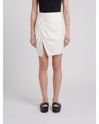 Vivienne Westwood - High-Waisted Cotton Pencil Mini Skirt With Slit - Lyst