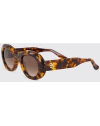 Emmanuelle Khanh - Queen Cat-Eye Tortoiseshell Acetate Sunglasses - Lyst